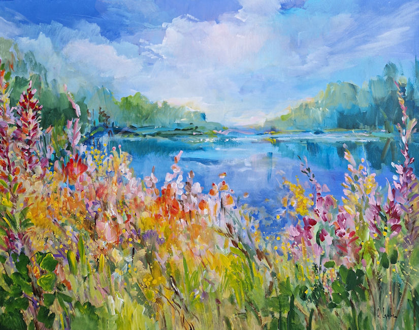 Flowery lake